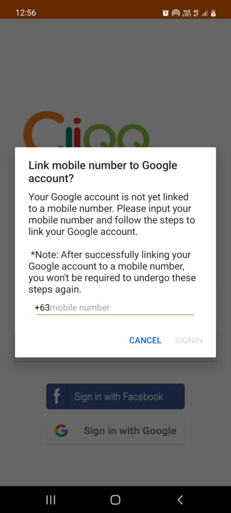 CLiQQ Link mobile number