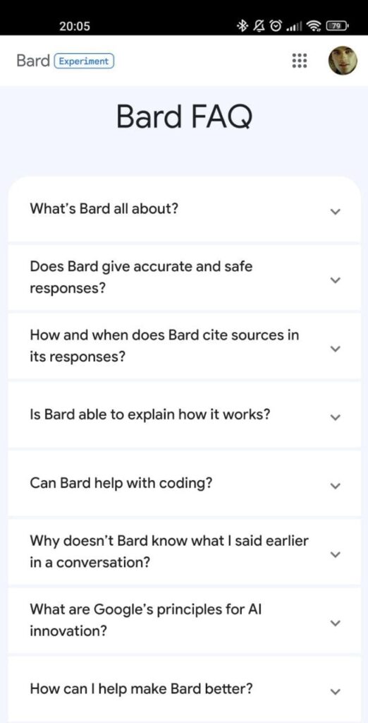 Google Bard Вопросы