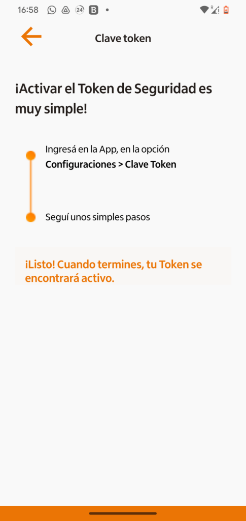 Itaú Argentina Clave token