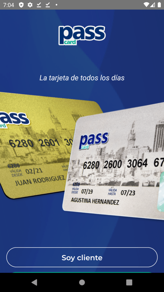 PassCard Inicio