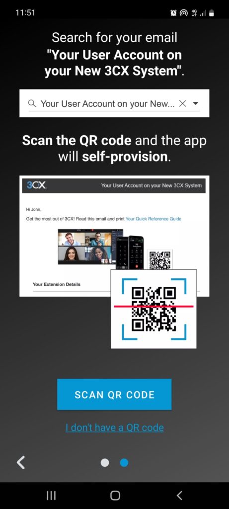 3CX Scan QR Code