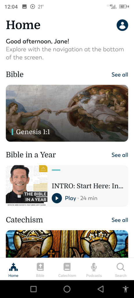 Ascension Bible Homepage