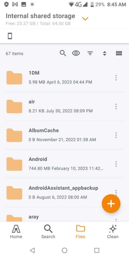 ASTRO File Manager Files