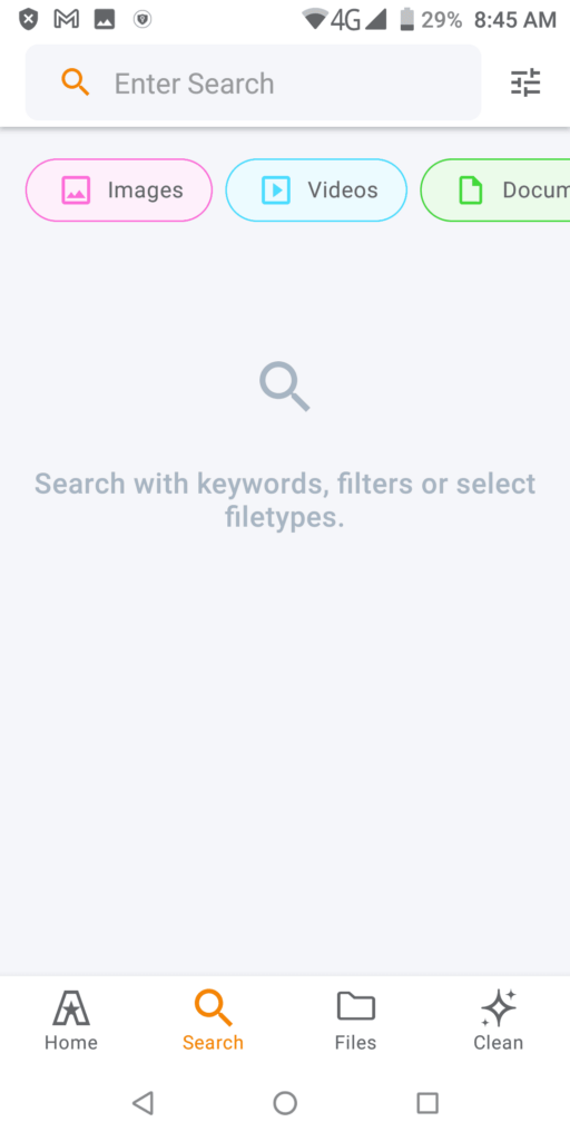 ASTRO File Manager Search