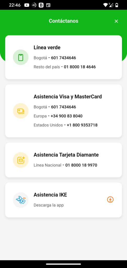 Banco Popular Colombia Contactos