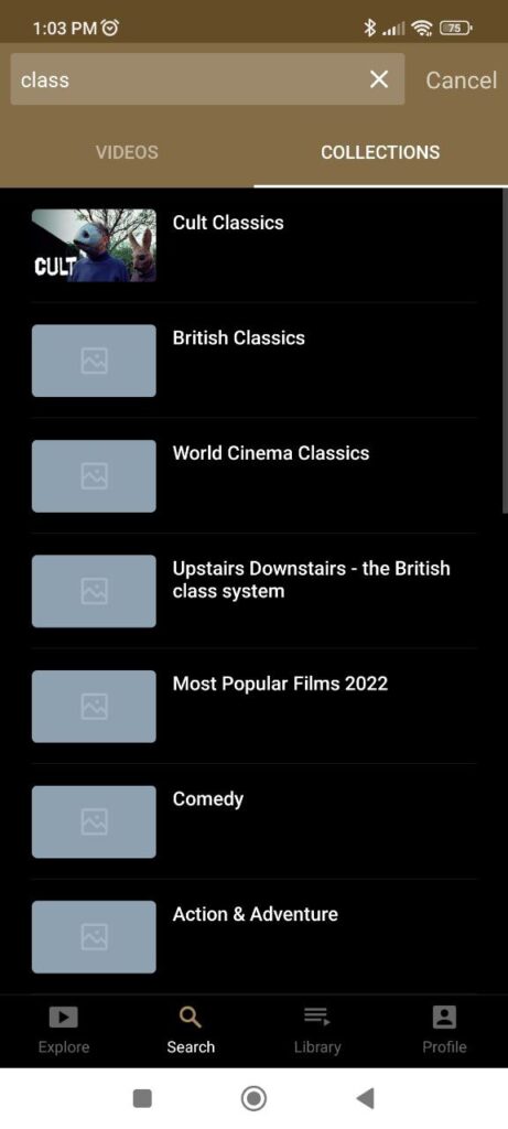 BFI Player Search
