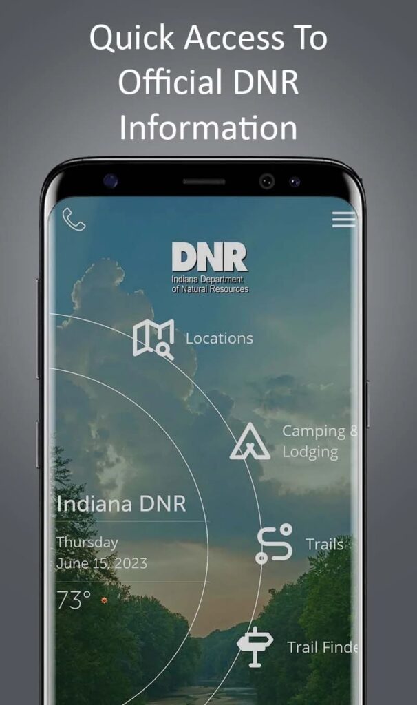 Indiana DNR Main page