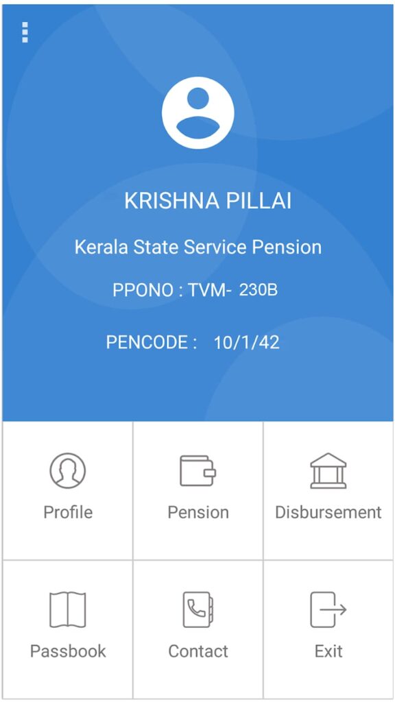 Kerala Pension Homepage