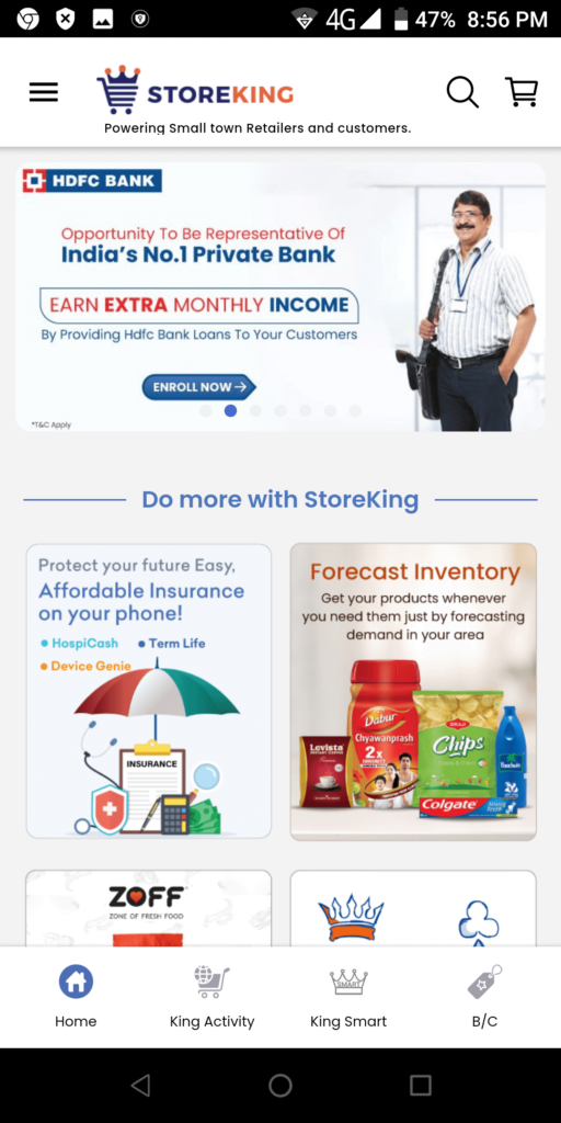 StoreKing Homepage