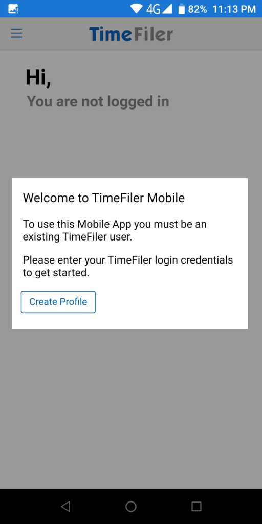 TimeFiler Welcome
