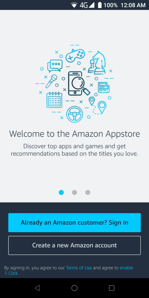Amazon Appstore Sign in