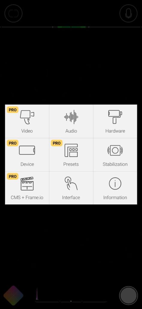 Filmic Pro Functions