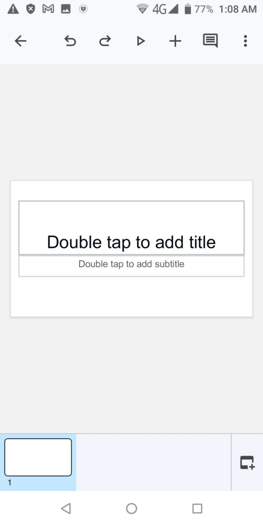 Google Slides Create
