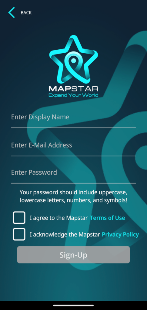 Mapstar Registro