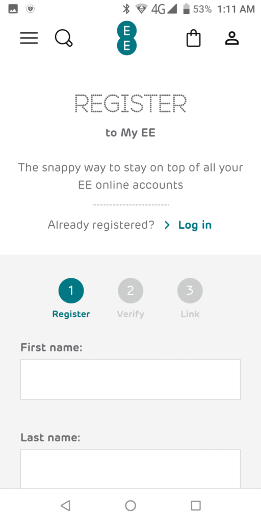 My EE Register