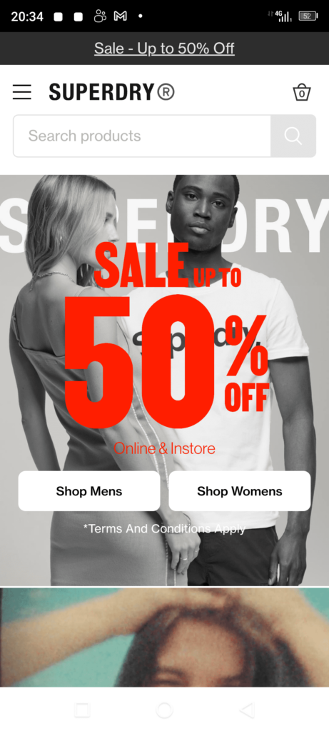Superdry Main page