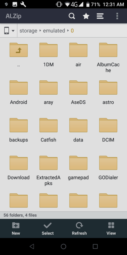 AlZip Folders