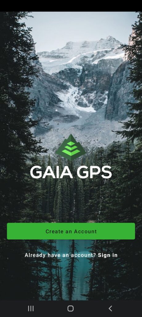 Gaia GPS Create an account
