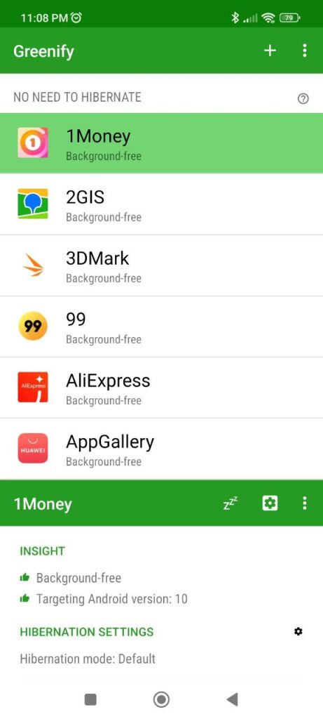 Greenify Apps