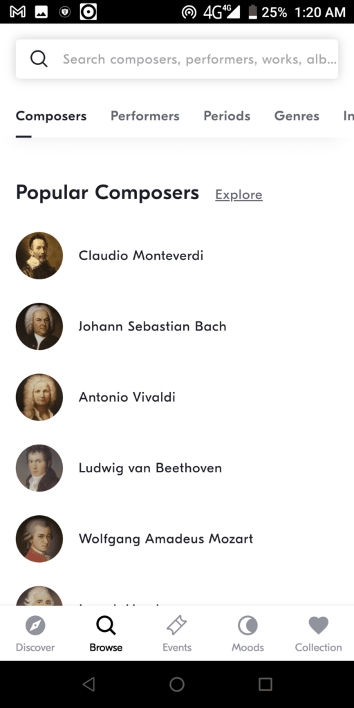 IDAGIO Composers