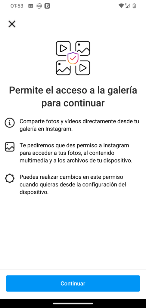 Instagram Lite Permisos