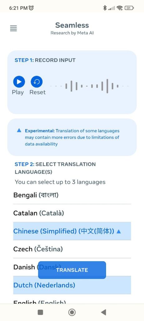 Seamless Translations