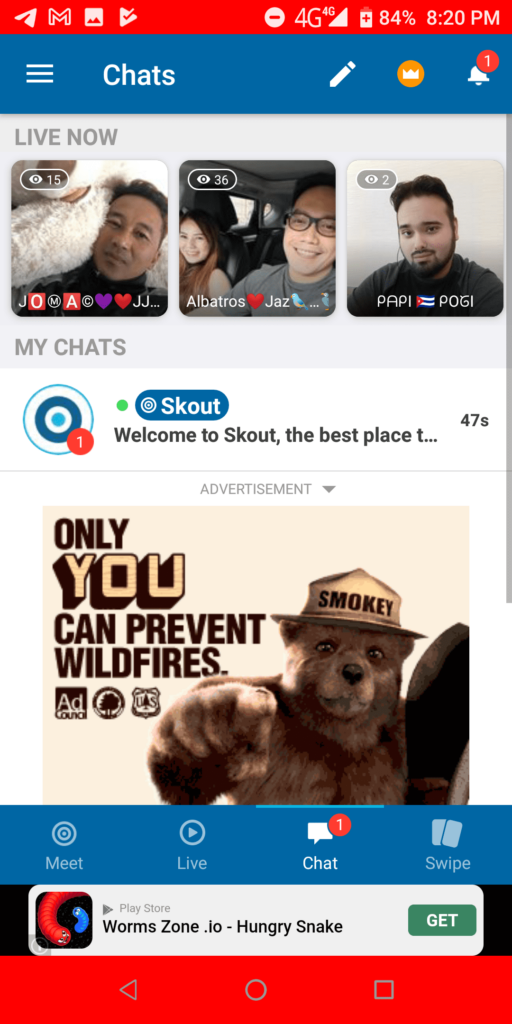 SKOUT Chat