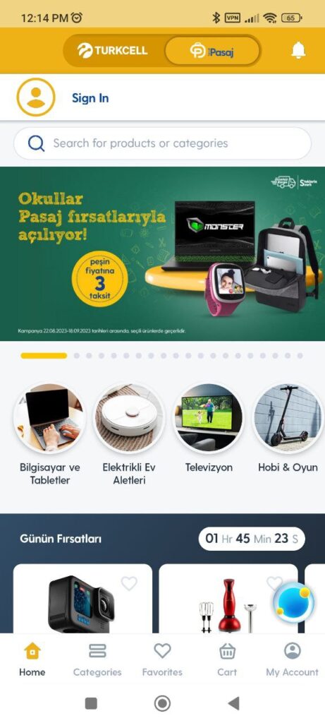 Turkcell Homepage