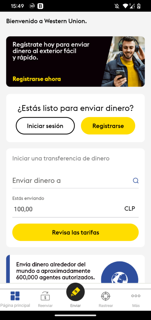 Western Union Chile Enviar 