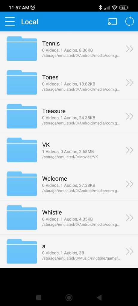 Wondershare Player Folders