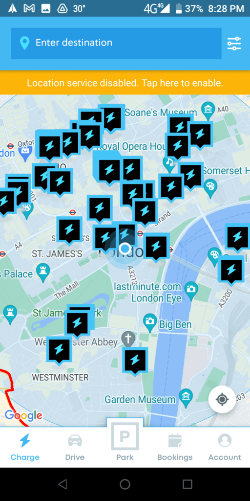 YourParkingSpace Charge