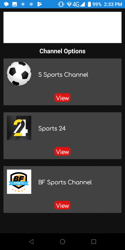 Score 808 Live Football TV Channels