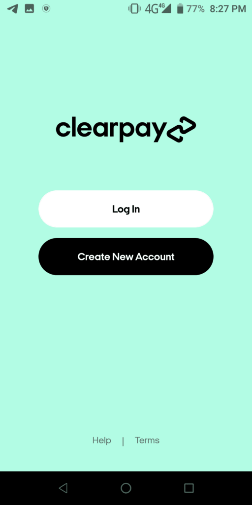 Clearpay Log in
