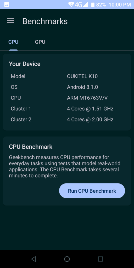 Geekbench CPU