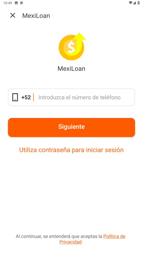MexiLoan Registro