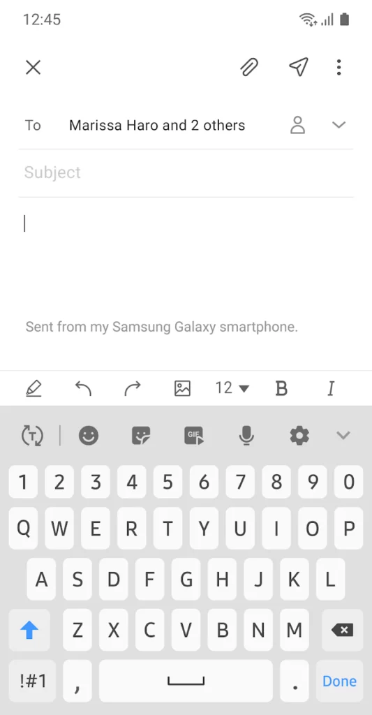 Samsung Email Email