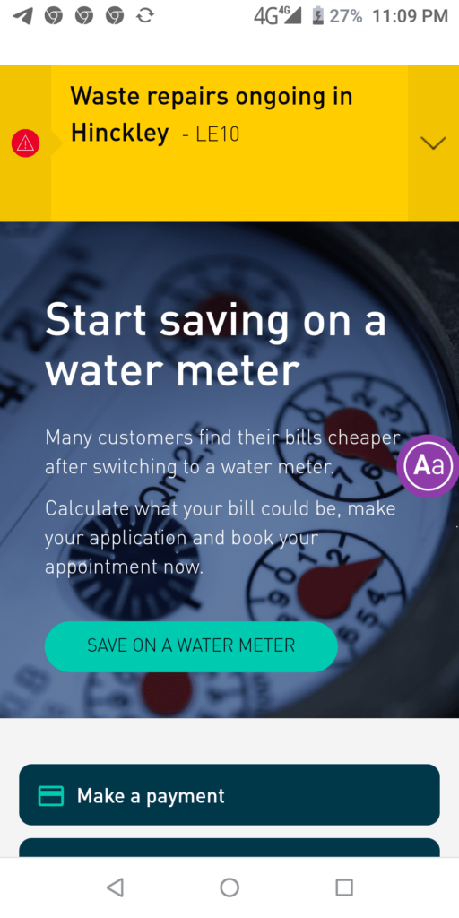 Severn Trent Water Water meter
