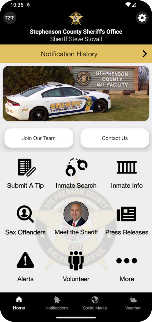 Stephenson County Sheriff IL Homepage