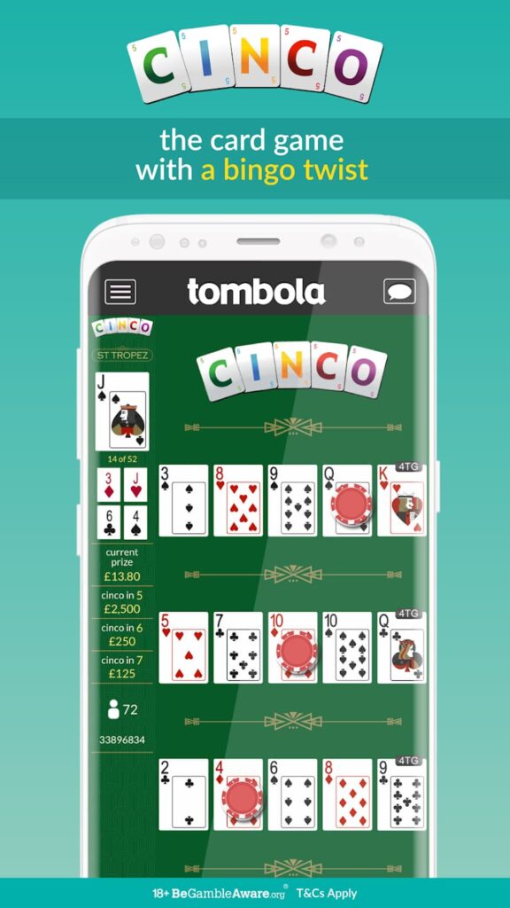 tombola Card game