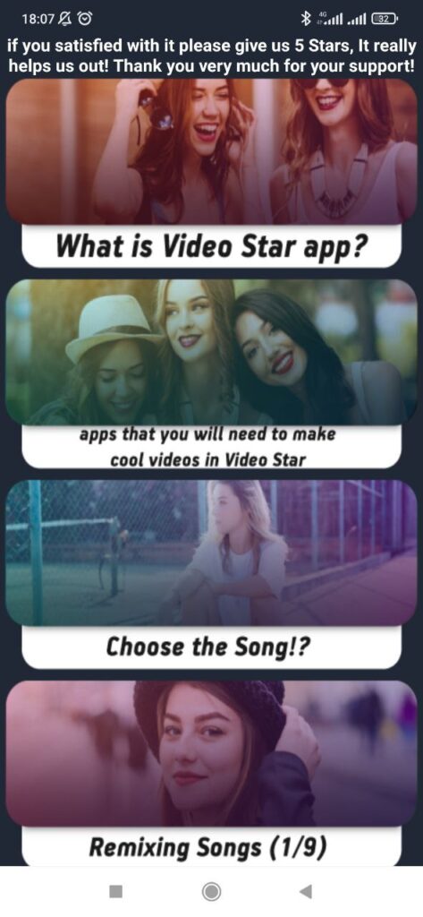Video Star Main page