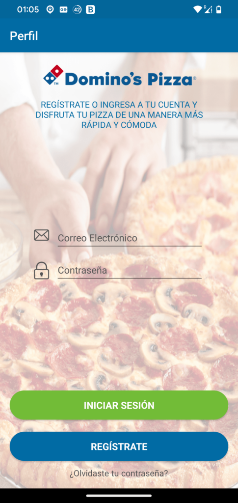 Domino's Pizza Chile Registro