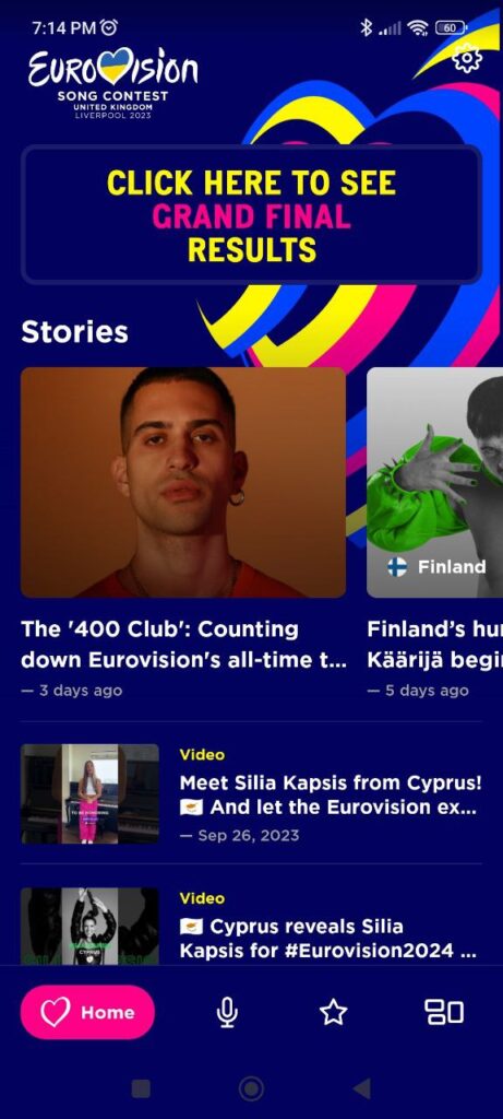 Eurovision Homepage