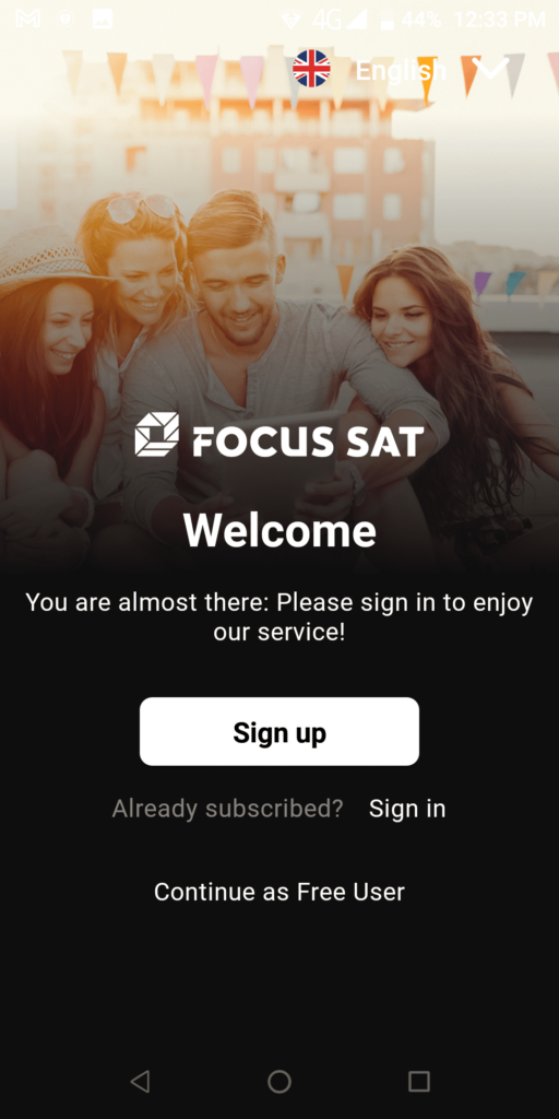Focus Sat Sign up