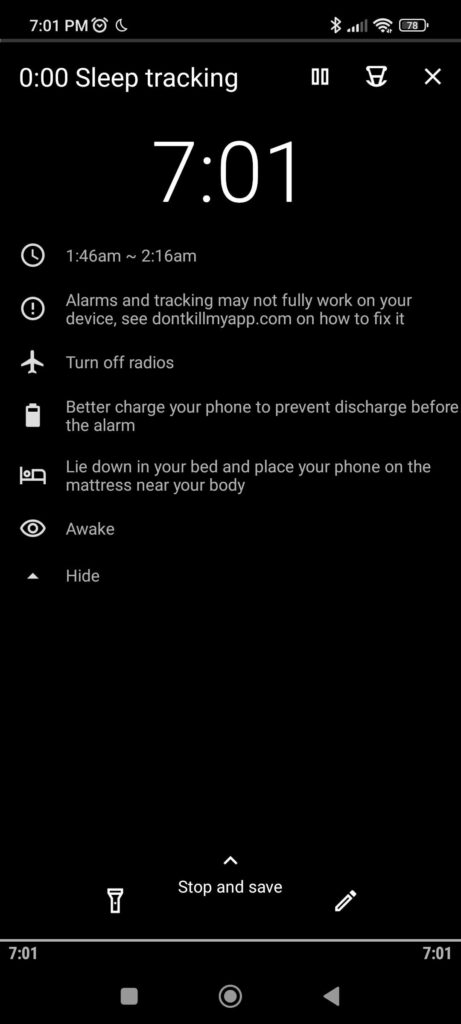 Sleep as Android Tracking