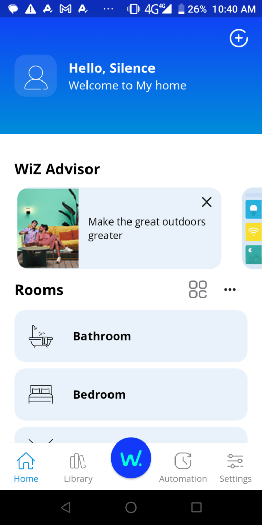 WiZ Homepage