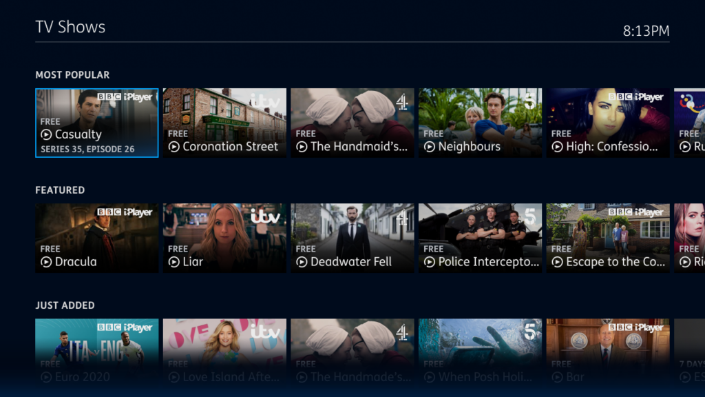 YouView TV Shows