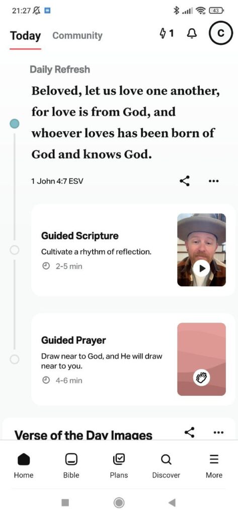 YouVersion Bible Homepage
