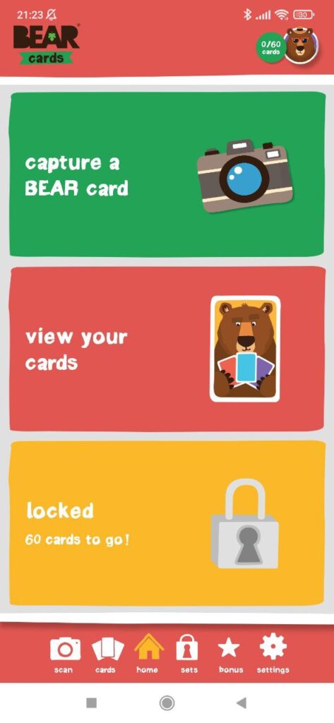 BEAR Cards Homepage