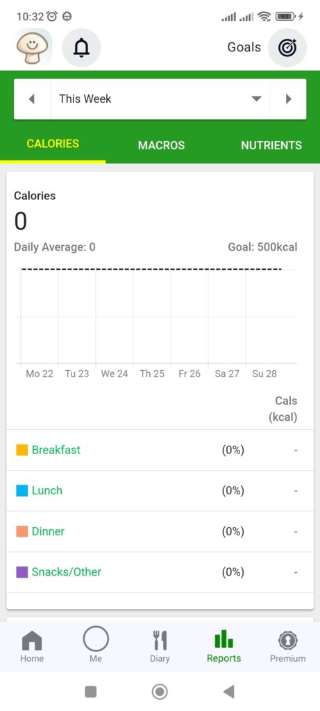 Calorie Counter Report