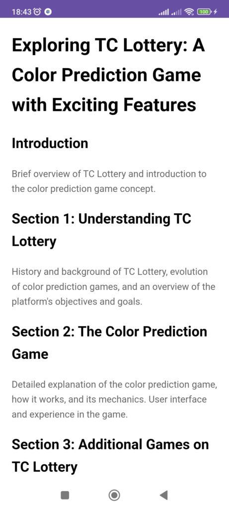 TC Lottery About